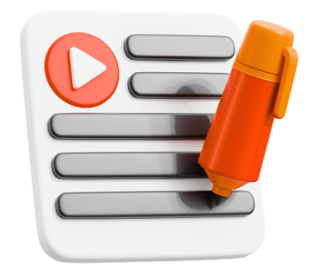 Highlighted list with play button