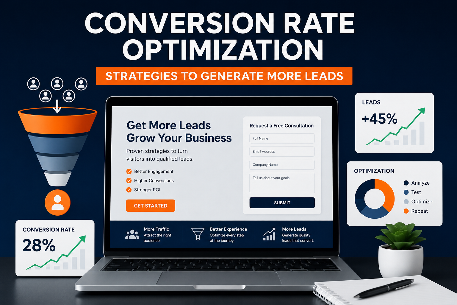 Conversion rate optimization strategies to generate more leads